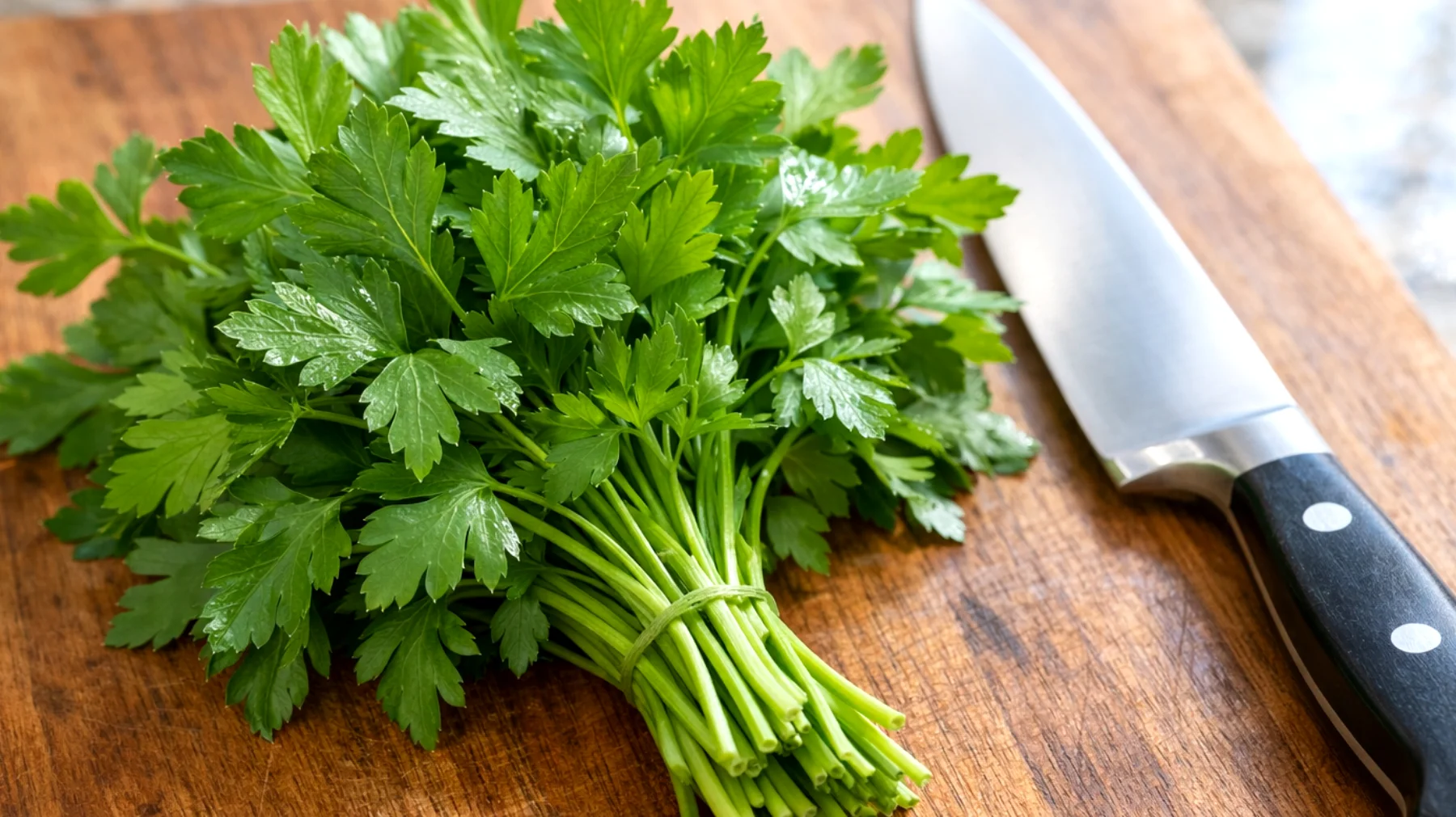 Molti non sanno che il prezzemolo, pur essendo un'erba aromatica ricca di vitamine (soprattutto vitamina C, K e A), antiossidanti e minerali come ferro e potassio, può perdere gran parte delle sue proprietà benefiche se non viene utilizzato correttamente in cucina. La cottura prolungata distrugge le vitamine termolabili, e spesso viene aggiunto nel momento sbagliato durante la preparazione dei piatti, vanificando i suoi effetti positivi sulla digestione, sul sistema immunitario e sulle proprietà depurative."